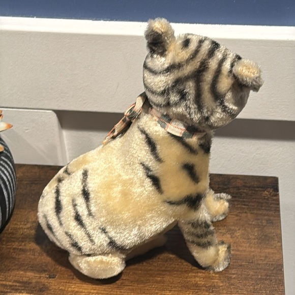 Unbranded Steiff kitten sitting cat kitty green eyes sewn nose mohair beautiful - Picture 5 of 15